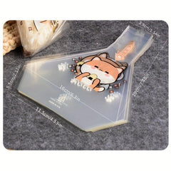 50pcs Triangle Rice Ball Packaging Bag Easy Tear Strip Sushi Packaging Bags