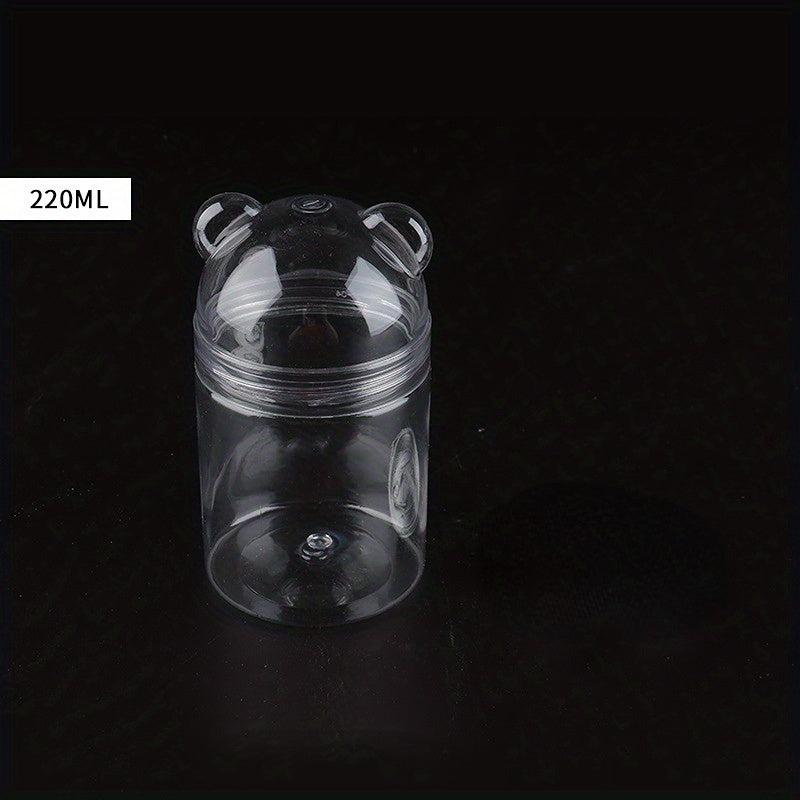 Bear Shaped Snack Storage Tank PET Material Container Leak Proof