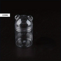 Bear Shaped Snack Storage Tank PET Material Container Leak Proof