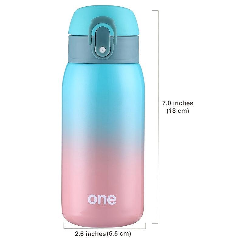 Kids Water Bottle 10oz Leakproof Insulated Stainless Steel 24H Cooling 12H Warm