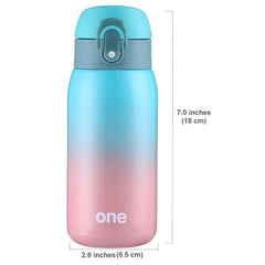 Kids Water Bottle 10oz Leakproof Insulated Stainless Steel 24H Cooling 12H Warm