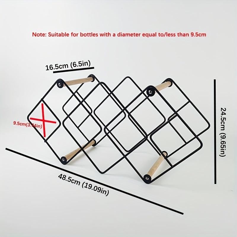Detachable Tabletop Wine Rack Holds 12 Bottles