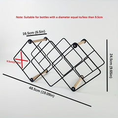 Detachable Tabletop Wine Rack Holds 12 Bottles