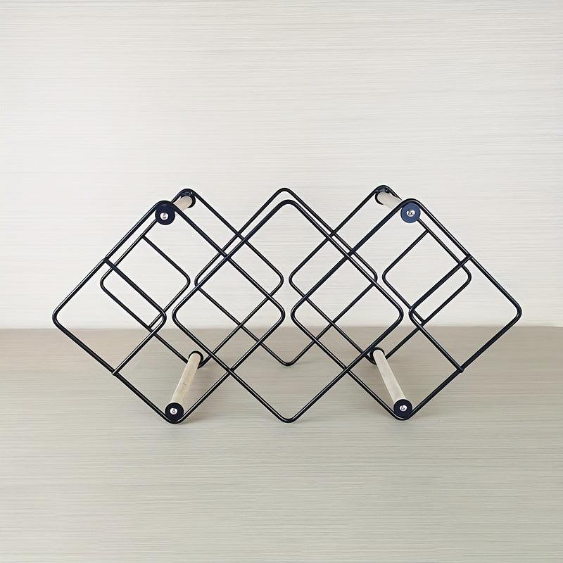 Detachable Tabletop Wine Rack Holds 12 Bottles