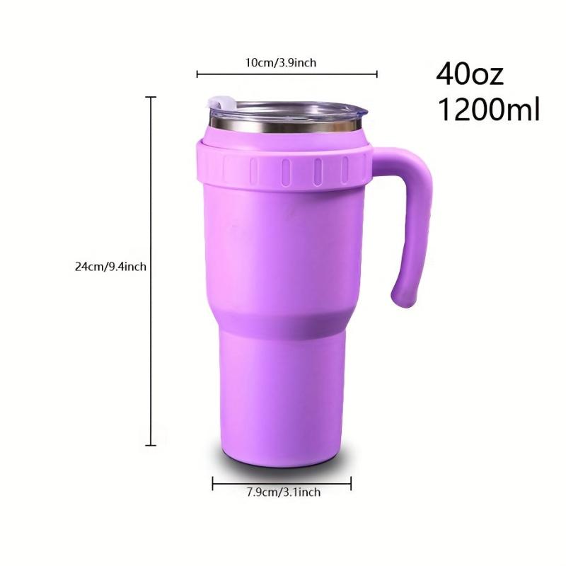 40oz Vacuum Flask Portable Thermal Bottle Stainless Steel Leakproof Tumbler