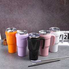 40oz Vacuum Flask Portable Thermal Bottle Stainless Steel Leakproof Tumbler