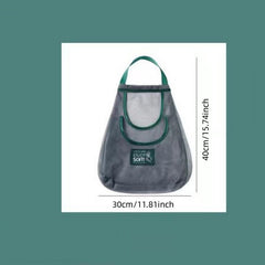 Hanging Mesh Bag for Green Onion, Ginger & Garlic Storage