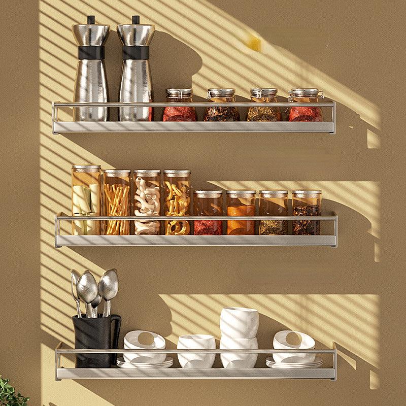 Farmhouse Spice Rack Wall Mounted Seasoning Shelf Flexible Space Saving Holder