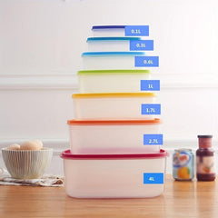 Plastic Storage Bowls With Lids - Airtight Nest Stackable Set