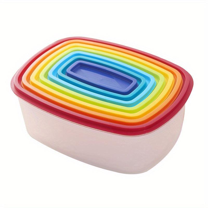 Plastic Storage Bowls With Lids - Airtight Nest Stackable Set