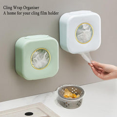 Plastic Wrap Storage Box Wall Mounted Cling Film Storage Box