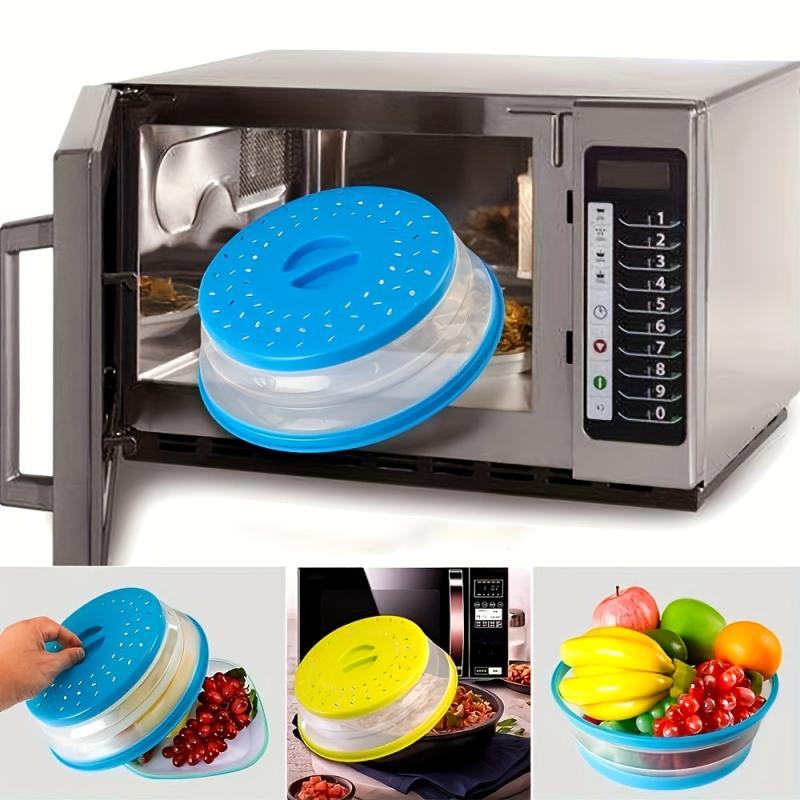 Microwave Folding Cover Fruit Vegetable Drain Basket