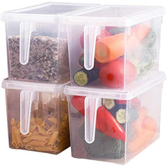 Fridge Organizer Bin With Handle And Lid 5.0L