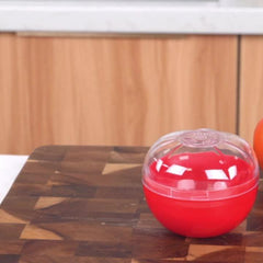 Tomato-Shaped Food Saver w/ Transparent Lid Keep Fresh Produce Fresher