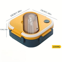 Japanese Style Bento Box Single Layer Sealed Lunch Box for Teenagers and Workers