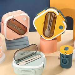 Japanese Style Bento Box Single Layer Sealed Lunch Box for Teenagers and Workers