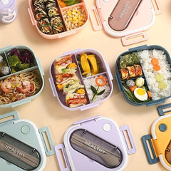 Japanese Style Bento Box Single Layer Sealed Lunch Box for Teenagers and Workers