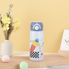 Cartoon Vacuum Cup Stainless Steel 400ml Insulated Water Bottles