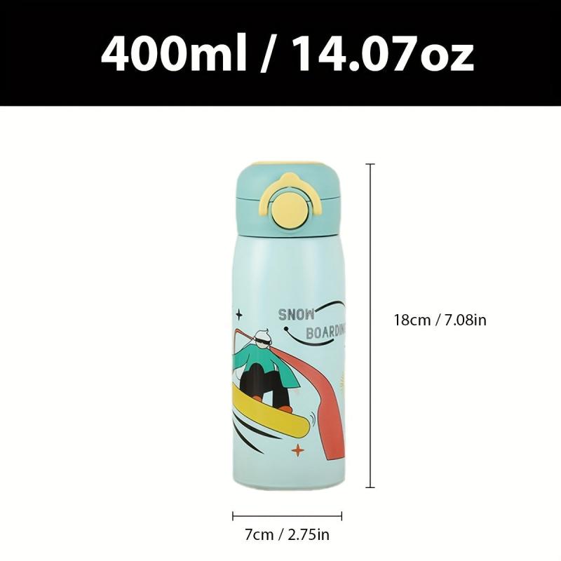 Cartoon Vacuum Cup Stainless Steel 400ml Insulated Water Bottles