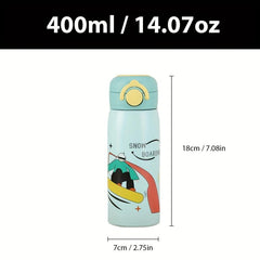Cartoon Vacuum Cup Stainless Steel 400ml Insulated Water Bottles