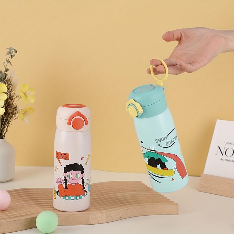 Cartoon Vacuum Cup Stainless Steel 400ml Insulated Water Bottles