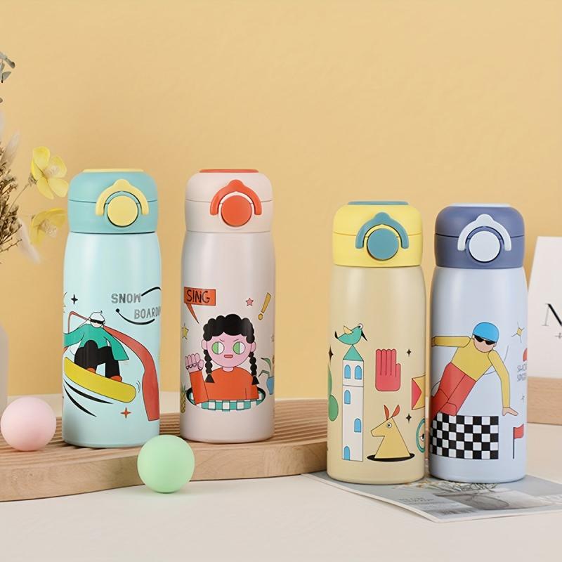 Cartoon Vacuum Cup Stainless Steel 400ml Insulated Water Bottles