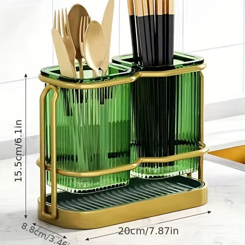 Vertical Stripe Tableware Organizer - Cutlery Storage Bucket