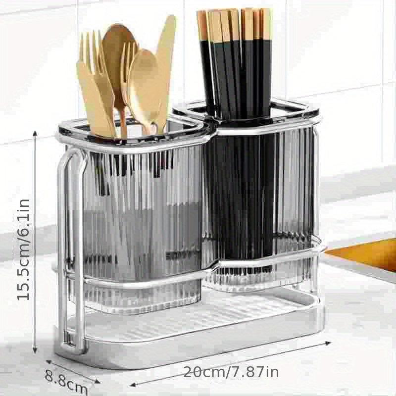 Vertical Stripe Tableware Organizer - Cutlery Storage Bucket