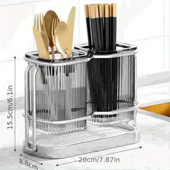 Vertical Stripe Tableware Organizer - Cutlery Storage Bucket