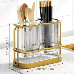Vertical Stripe Tableware Organizer - Cutlery Storage Bucket