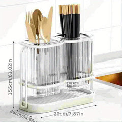 Vertical Stripe Tableware Organizer - Cutlery Storage Bucket