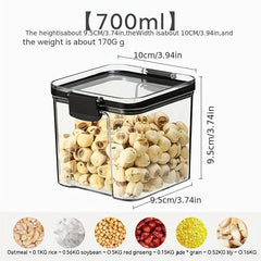 1pc Airtight Food Storage Containers With Lids For Kitchen Pantry Organization