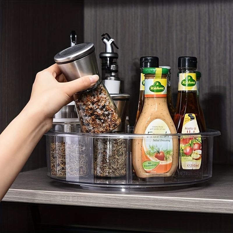 Non Slip Round Turntable Kitchen Storage Tray, 70 char limit