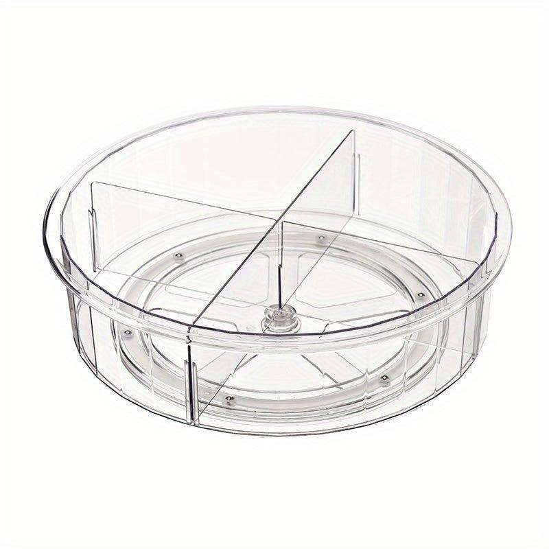 Non Slip Round Turntable Kitchen Storage Tray, 70 char limit