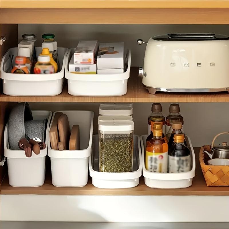 Kitchen Storage Shelf With Pulley Storage Basket Under Sink Cabinet
