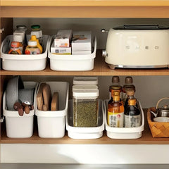 Kitchen Storage Shelf With Pulley Storage Basket Under Sink Cabinet