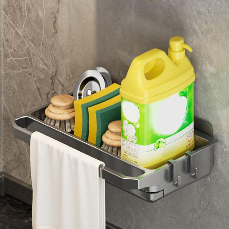 Kitchen Sink Drainer Dishcloth Holder Faucet Sponge Organizer