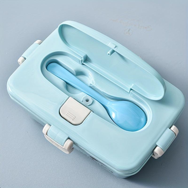 Portable Lunch Box Sealed Heating Box With Spoon Bento Box Leakproof Container