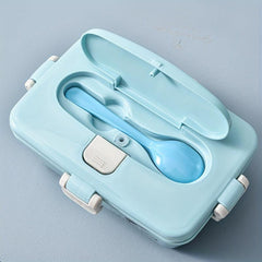 Portable Lunch Box Sealed Heating Box With Spoon Bento Box Leakproof Container
