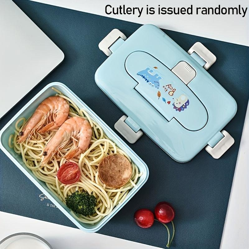 Portable Lunch Box Sealed Heating Box With Spoon Bento Box Leakproof Container
