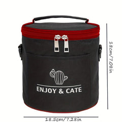Bento Bag Set Portable Lunch Bag for Crisper and Lunch Box Insulated Thermal Bag