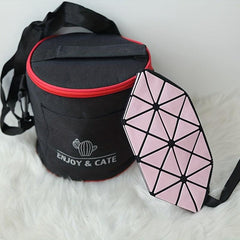 Bento Bag Set Portable Lunch Bag for Crisper and Lunch Box Insulated Thermal Bag