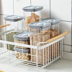 Clear Airtight Food Storage Containers with Lids for Fresh Keeping