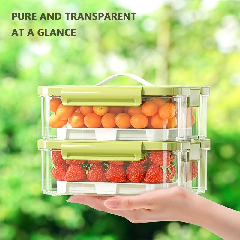 2pcs 35 1oz Outdoor Portable Fresh-keeping Food Box