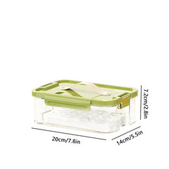 2pcs 35 1oz Outdoor Portable Fresh-keeping Food Box
