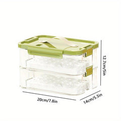 2pcs 35 1oz Outdoor Portable Fresh-keeping Food Box