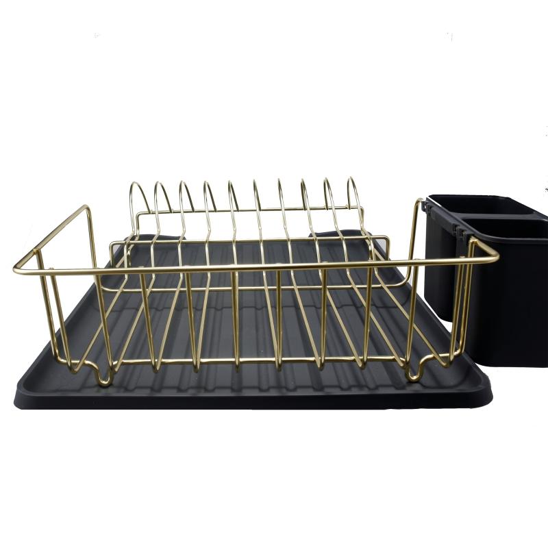 Aluminum Dish Drainer with Utensil Holder