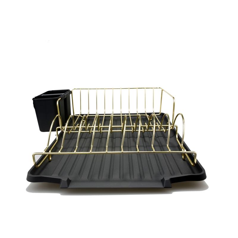 Aluminum Dish Drainer with Utensil Holder
