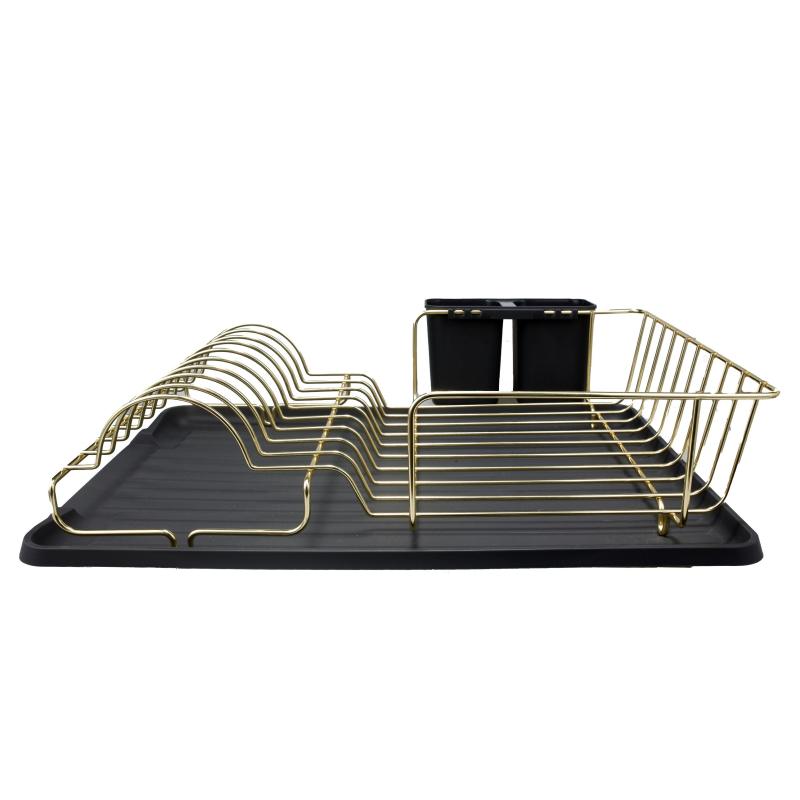 Aluminum Dish Drainer with Utensil Holder