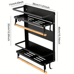 Magnetic Refrigerator Shelf Multifunctional Kitchen Storage